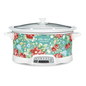 Pioneer Woman 7 Quart Programmable Slow Cooker Vintage Floral by Hamilton Beach