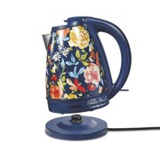 Load image into Gallery viewer, Pioneer Woman 1.7 Liter Electric Kettle Blue/Fiona Floral by Hamilton Beach