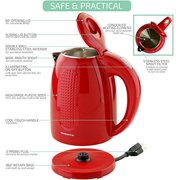 Load image into Gallery viewer, Ovente 1.7L Electric Kettle, Double Wall 304 Stainless Steel Water Boiler