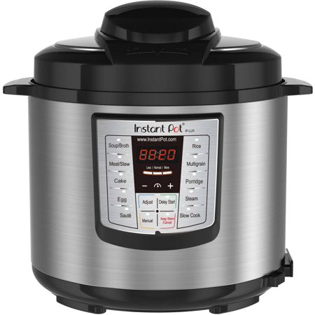 Instant Pot LUX60 6 Qt 6-in-1 Multi-Use Programmable Pressure Cooker, Slow Cooker, Rice Cooker, Sauté, Steamer, and Warmer