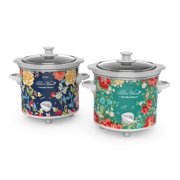 Pioneer Woman 1.5 Quart Slow Cooker (Set of 2) Fiona Floral/Vintage Floral by Hamilton Beach